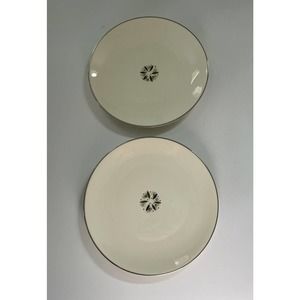 Rare Sascha Brastoff Fine‎ China Dinner Plates La Jolla Pattern California Set 2